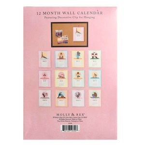 Yoga Jungle Animals 12 Month 2019 Calendar w/Clip